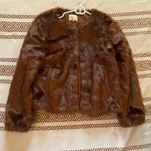 Sezane Lio faux fur coat